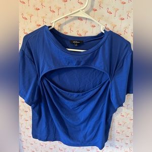 3x EUC peekaboo crop top